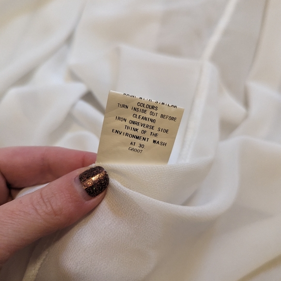 Mixfeer white boho long sheer duster size S - Picture 9 of 9